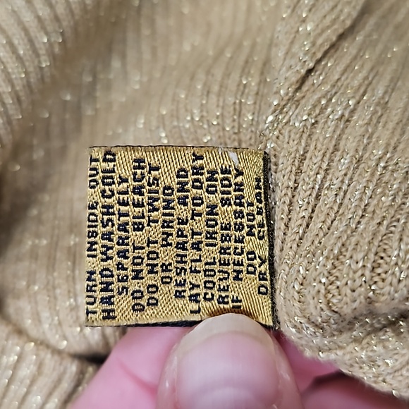 MIDNIGHT VELVET, SZ. L, Gold, Embellished, Ribbed, Tank top. Like new condition! - Picture 16 of 16